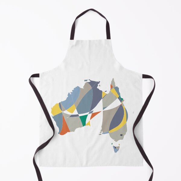 Item preview, Blue & Red Shard Australia Map - Colourful States Line Art designed and sold by iampaulmorris.