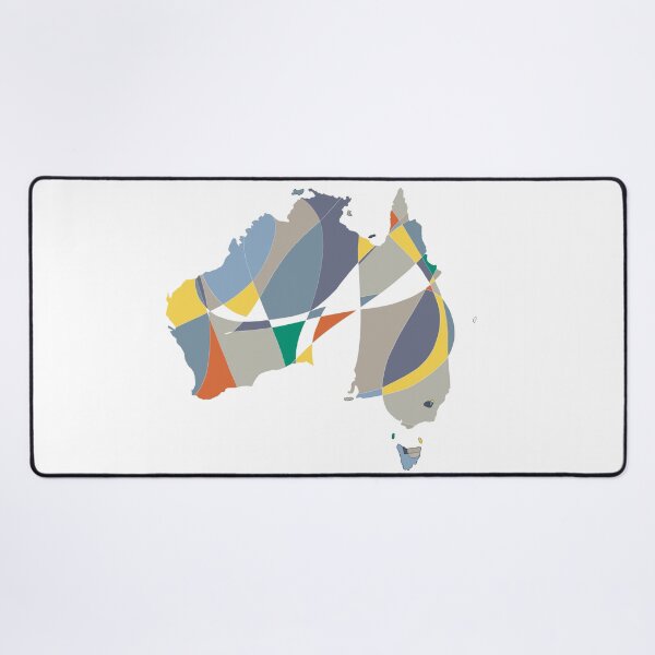 Item preview, Blue & Red Shard Australia Map - Colourful States Line Art designed and sold by iampaulmorris.
