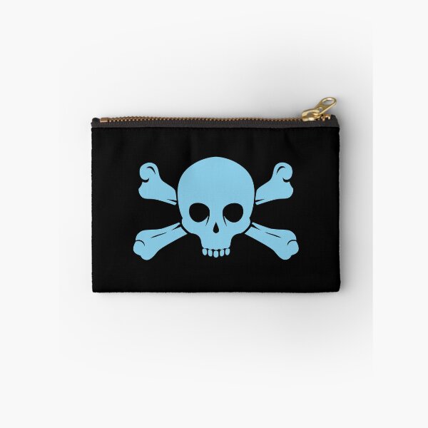 Item preview, Sky Blue Halloween Jolly Roger Skull Design designed and sold by pattern-archive.