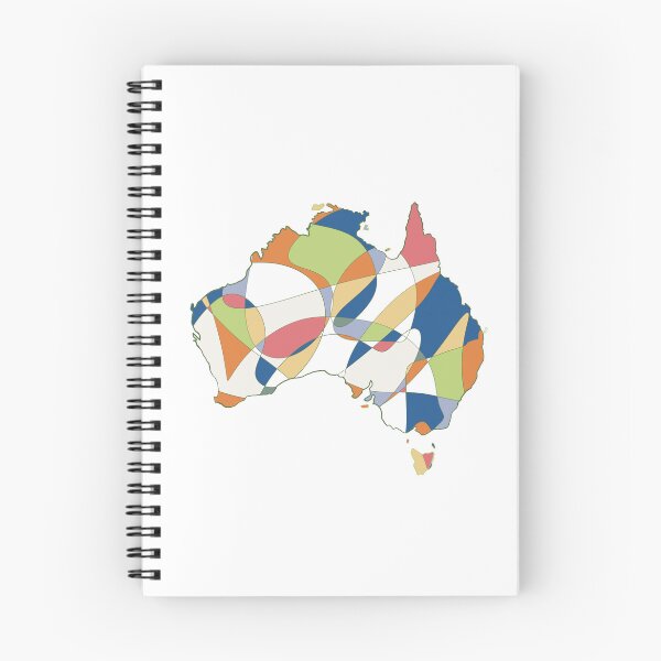 Item preview, Multicolour Shard Australia Map - Colourful States Line Art designed and sold by iampaulmorris.