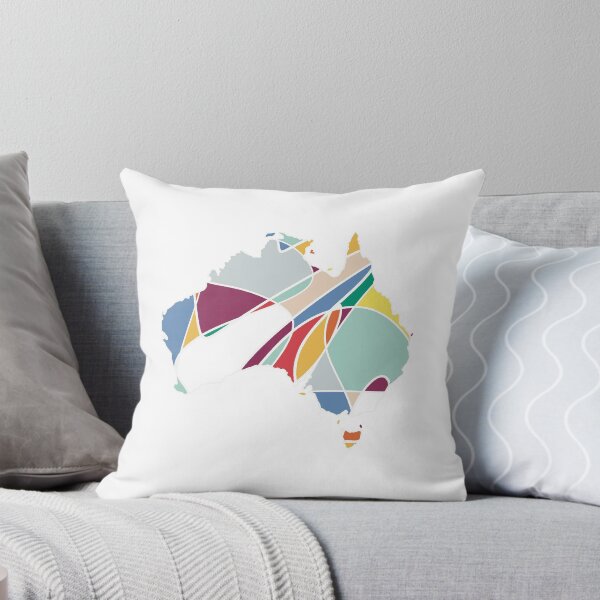 Item preview, Purple & Multicolour Shard Australia Map - Colourful States Line Art designed and sold by iampaulmorris.