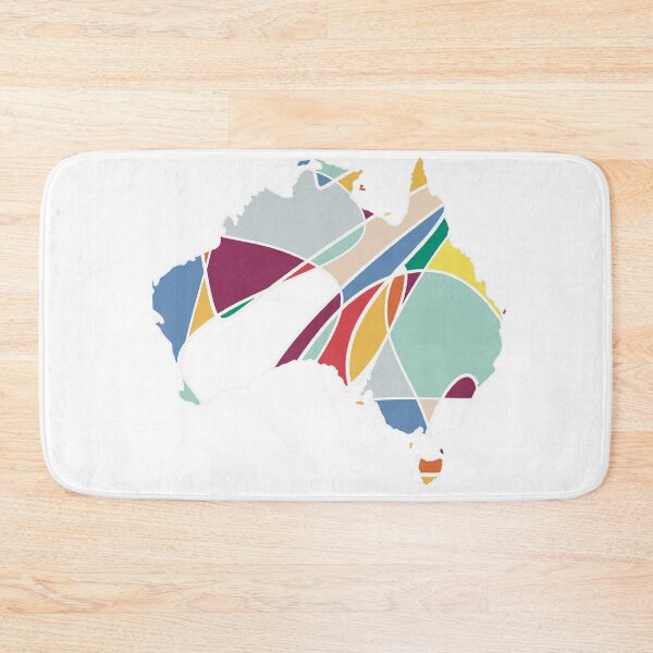 Item preview, Purple & Multicolour Shard Australia Map - Colourful States Line Art designed and sold by iampaulmorris.