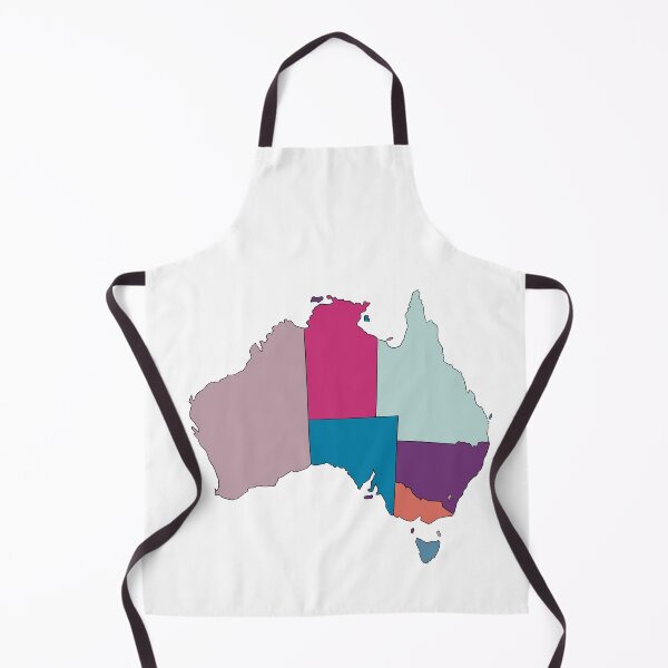 Item preview, Purple & Pink States Australia Map - Colourful States Line Art designed and sold by iampaulmorris.