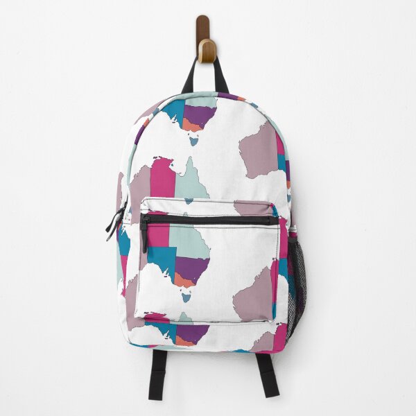 Item preview, Purple & Pink States Australia Map - Colourful States Line Art designed and sold by iampaulmorris.