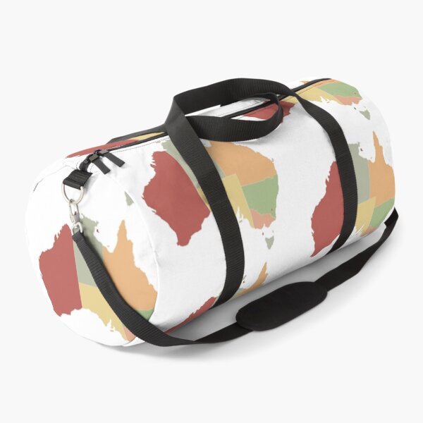 Item preview, Peach & Multicolour States Australia Map - Colourful States Line Art designed and sold by iampaulmorris.