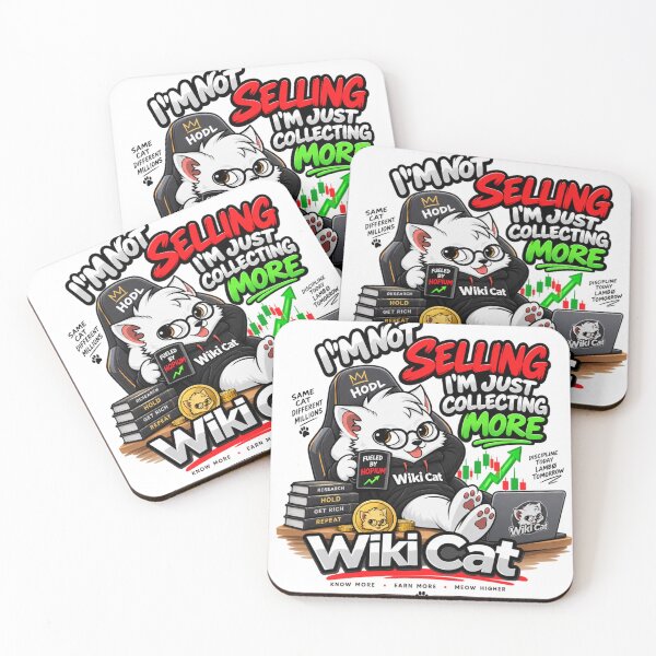 Item preview, Wiki Cat Crypto Meme  – I’m Not Selling, I’m Just Collecting More designed and sold by Obinne.
