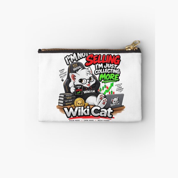 Item preview, Wiki Cat Crypto Meme  – I’m Not Selling, I’m Just Collecting More designed and sold by Obinne.