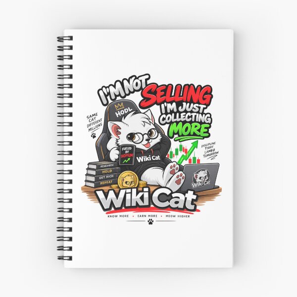 Item preview, Wiki Cat Crypto Meme  – I’m Not Selling, I’m Just Collecting More designed and sold by Obinne.