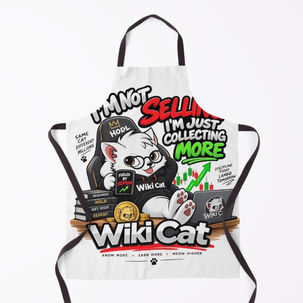 Item preview, Wiki Cat Crypto Meme  – I’m Not Selling, I’m Just Collecting More designed and sold by Obinne.