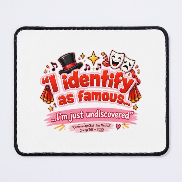 Item preview, I Identify As Famous Bold Statement Design with Tagline designed and sold by Tyler Rickard.