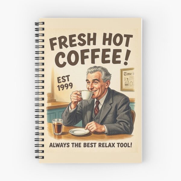 Item preview, Retro Coffee Lover Vintage Est 1999 Gentleman Drinking Fresh Hot Coffee. designed and sold by Giulivo Store Graphic.