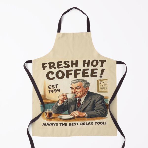 Item preview, Retro Coffee Lover Vintage Est 1999 Gentleman Drinking Fresh Hot Coffee. designed and sold by Giulivo Store Graphic.