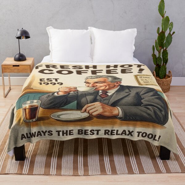 Item preview, Retro Coffee Lover Vintage Est 1999 Gentleman Drinking Fresh Hot Coffee. designed and sold by Giulivo Store Graphic.