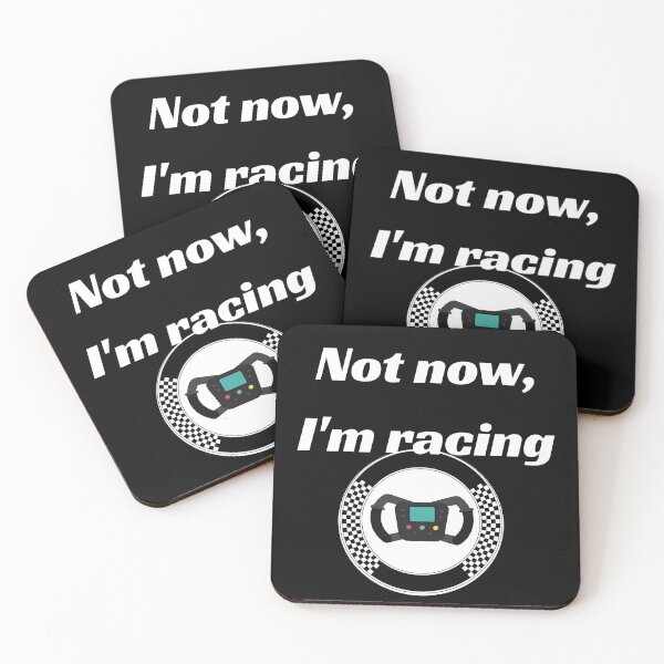 Item preview, Not now, I'm racing funny quote designed and sold by Annekkecreative.