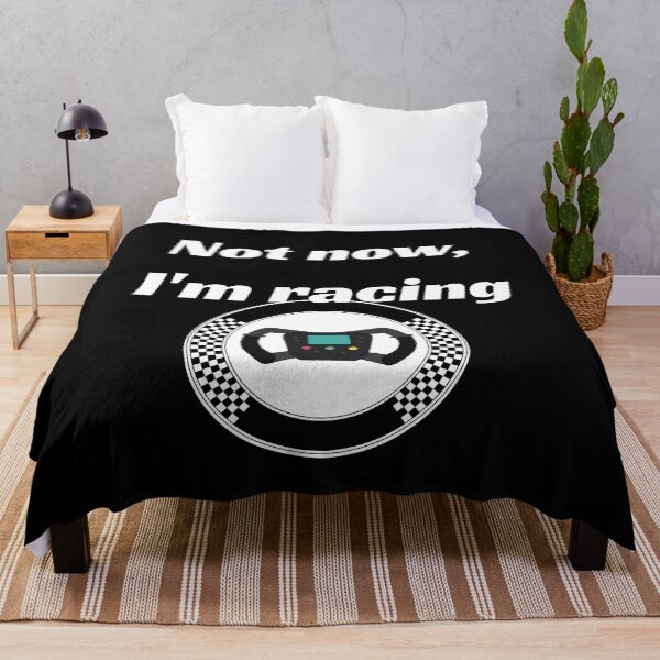 Item preview, Not now, I'm racing funny quote designed and sold by Annekkecreative.