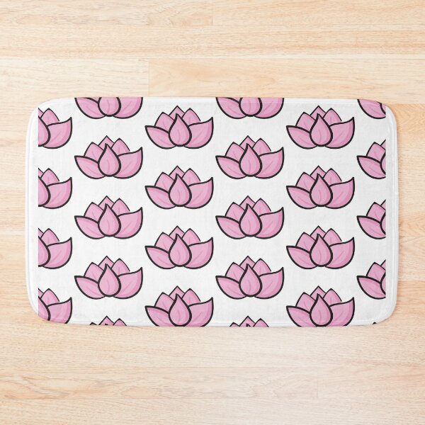 Item preview, Aesthetic Pink Lotus Flower Seamless Pattern designed and sold by NAMASTHE WORLD.