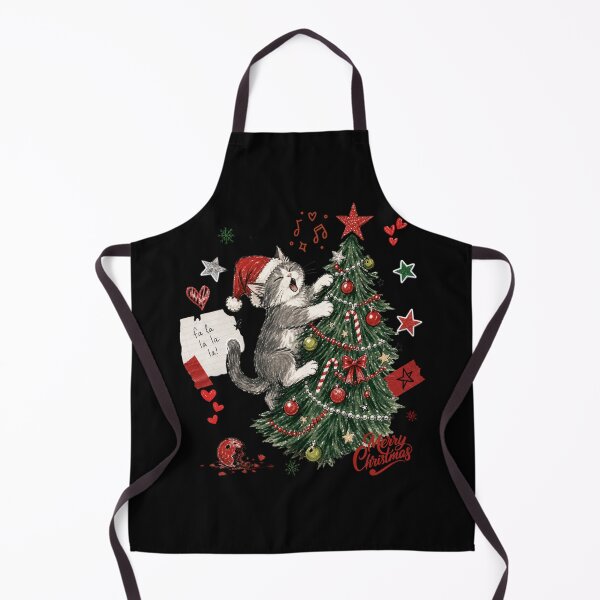 Item preview, Cat Christmas Tree Chaos Funny Holiday Cat Lover Dark Version designed and sold by Design Vibras.