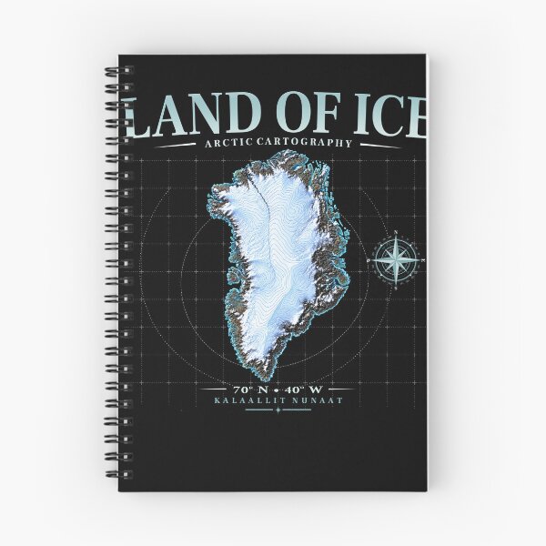 Item preview, Map Of Greenland, Ice, Arctic, Compass, designed and sold by sbachstroem.