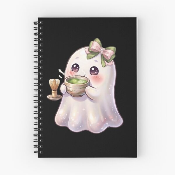Item preview,  Matcha Cute Kawaii Ghost With a Bow Design / Halloween / Cafe / pink green / Ghosts / Foodie Drinks  T-shirts, stickers, phone case, poster, costume designed and sold by TeenLake.