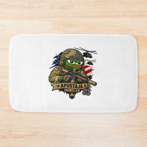 Item preview, Pepe the Frog Soldier Artwork with Apu Style Illustration designed and sold by Jack Millikin.