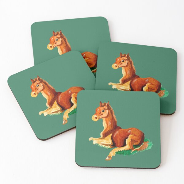 Item preview, A Foal in Field of Clovers designed and sold by ethanvsanders.