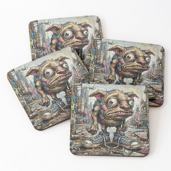 Item preview, Street Art Urban Monster Canvas designed and sold by  Color & Form.