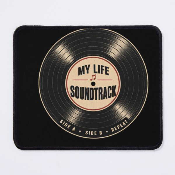 Item preview, My Life Has a Soundtrack Vintage Vinyl Record Music Lover Retro Aesthetic Design designed and sold by TulipsArtDesigns .