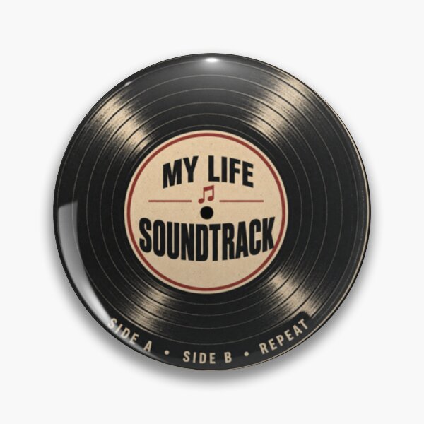 Item preview,  My Life Has a Soundtrack Vintage Vinyl Record Music Lover Retro Aesthetic Design designed and sold by TulipsArtDesigns .