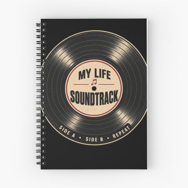 Item preview,  My Life Has a Soundtrack Vintage Vinyl Record Music Lover Retro Aesthetic Design designed and sold by TulipsArtDesigns .