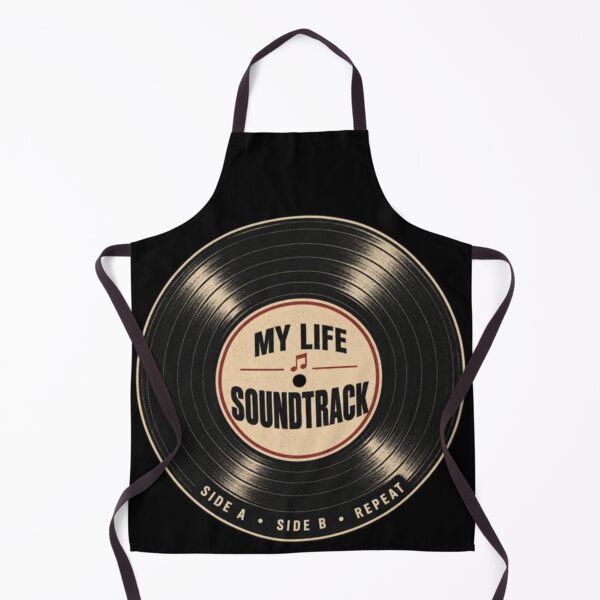 Item preview, My Life Has a Soundtrack Vintage Vinyl Record Music Lover Retro Aesthetic Design designed and sold by TulipsArtDesigns .
