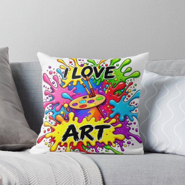Item preview, I Love Art Paint Splash Artist Design designed and sold by Yesmalady.