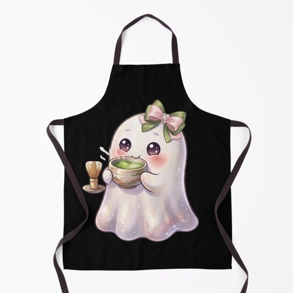 Item preview, Matcha Cute Kawaii Ghost With a Bow Design / Halloween / Cafe / pink green / Ghosts / Foodie Drinks  T-shirts, stickers, phone case, poster, costume designed and sold by TeenLake.