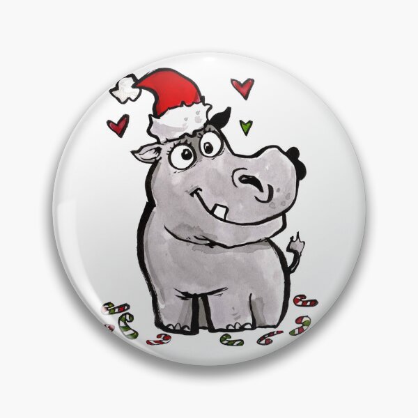 Item preview, Hippopotamus Santa designed and sold by Grasdal.