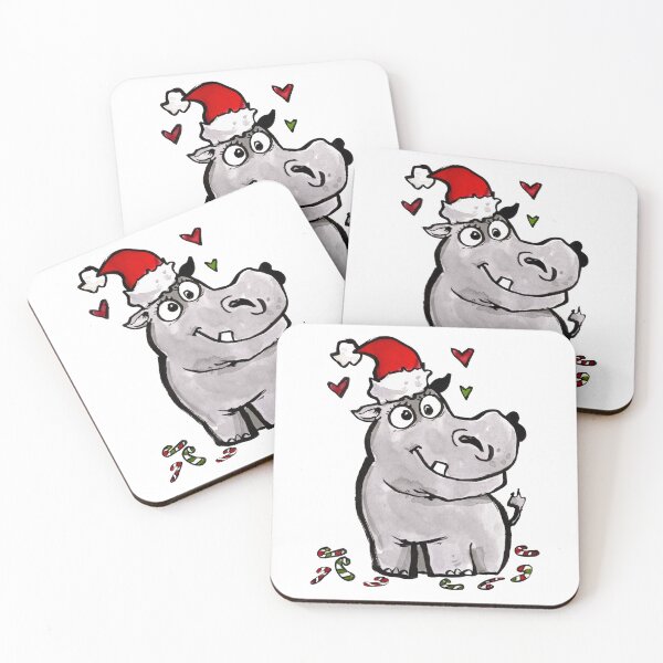 Item preview, Hippopotamus Santa designed and sold by Grasdal.