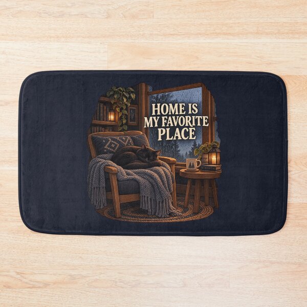 Item preview, Home Is My Favorite Place designed and sold by QuietNovaShop.