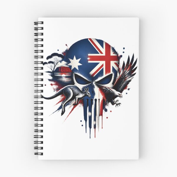 Item preview, Australian Military Skull Tactical Flag Design with V Symbol designed and sold by Jack Millikin.