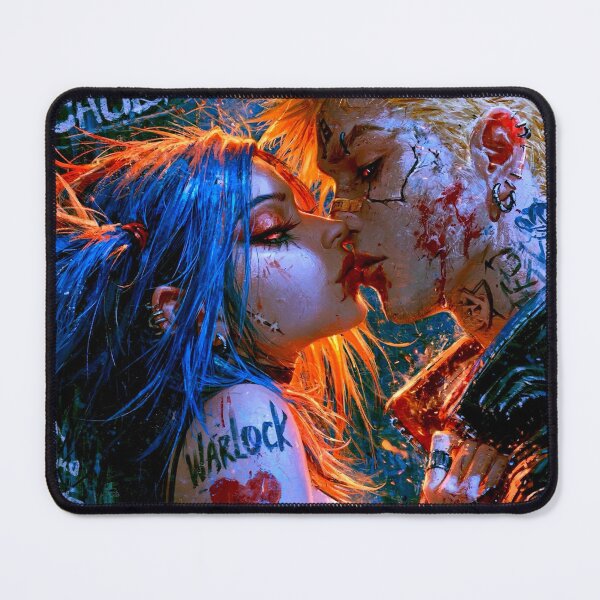 Item preview, First Kiss - Cyberpunk Sci Fi Anime art designed and sold by Delerat7.