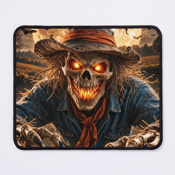 Item preview, Halloween Skeleton Scarecrow – Gothic Horror Pumpkin designed and sold by DrakariArt.
