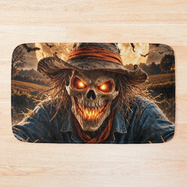 Item preview, Halloween Skeleton Scarecrow – Gothic Horror Pumpkin designed and sold by DrakariArt.