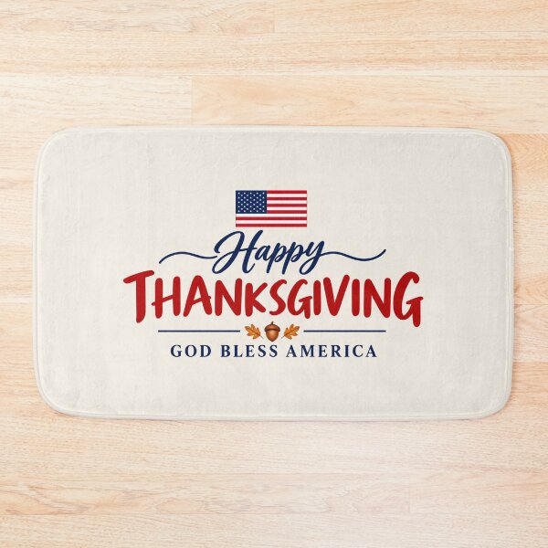 Item preview, Happy Thanksgiving – God Bless America Patriotic Design designed and sold by HO•Designs.