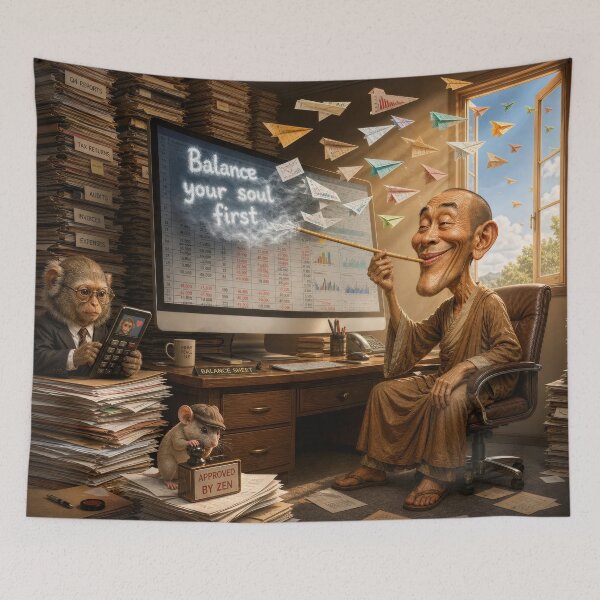 Item preview, Funny Accountant Meet Your Soul Inside Excel Spreadsheet designed and sold by The Brother Wu Collection.