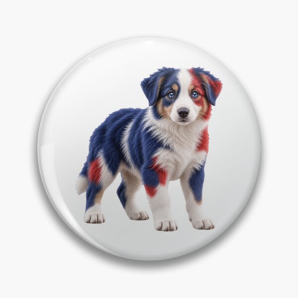 Item preview, Australian Shepherd Australia Flag Puppy designed and sold by GraffiCity.