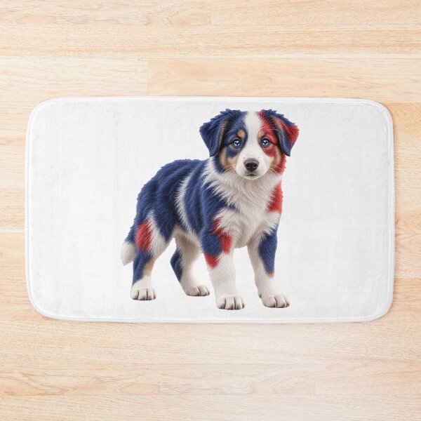 Item preview, Australian Shepherd Australia Flag Puppy designed and sold by GraffiCity.
