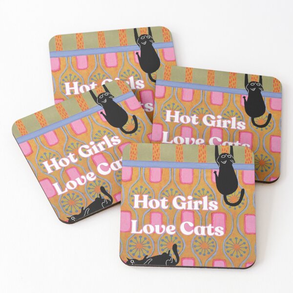 Item preview, Hot Girls Love Cats designed and sold by jukias-stickies.