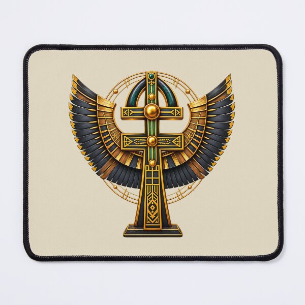 Item preview, Intricate Egyptian Ankh with Wings Symbol Design for African Spirituality designed and sold by 'VARI'.