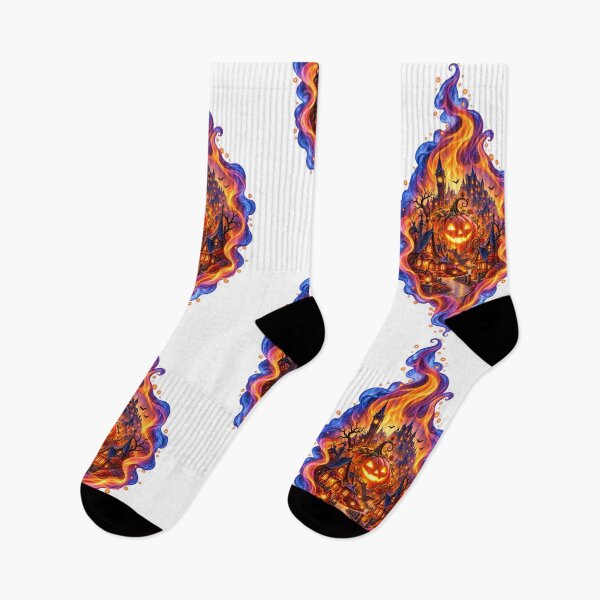 Item preview, Halloween Town in Flames designed and sold by charmshop.