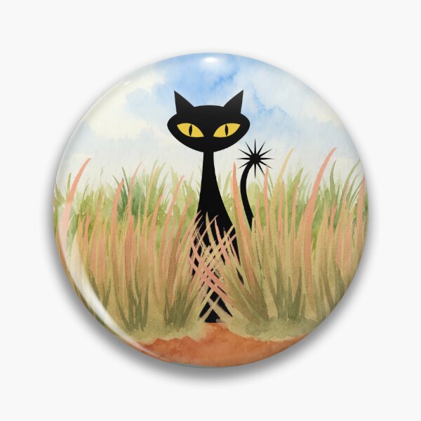 Item preview, Spooky-Cool Cat under blue sky designed and sold by 247DesignStudio.