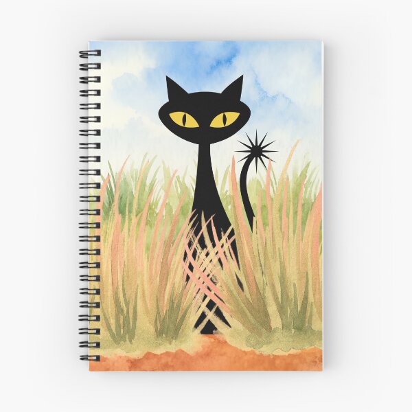 Item preview, Spooky-Cool Cat under blue sky designed and sold by 247DesignStudio.