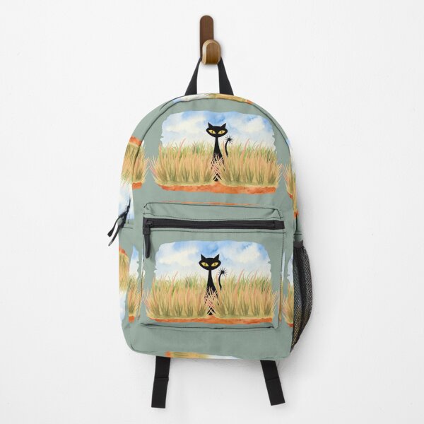 Item preview, Spooky-Cool Cat under blue sky designed and sold by 247DesignStudio.