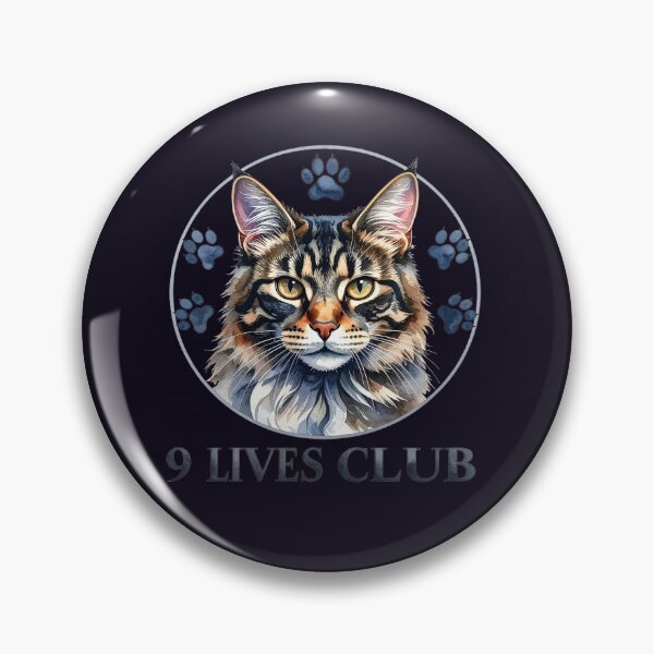 Item preview, The Club of Nine Lives, Maine Coon Cat with Paws designed and sold by LiskoDesign.